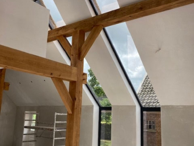 Daklichten icm traditionele eiken spanten